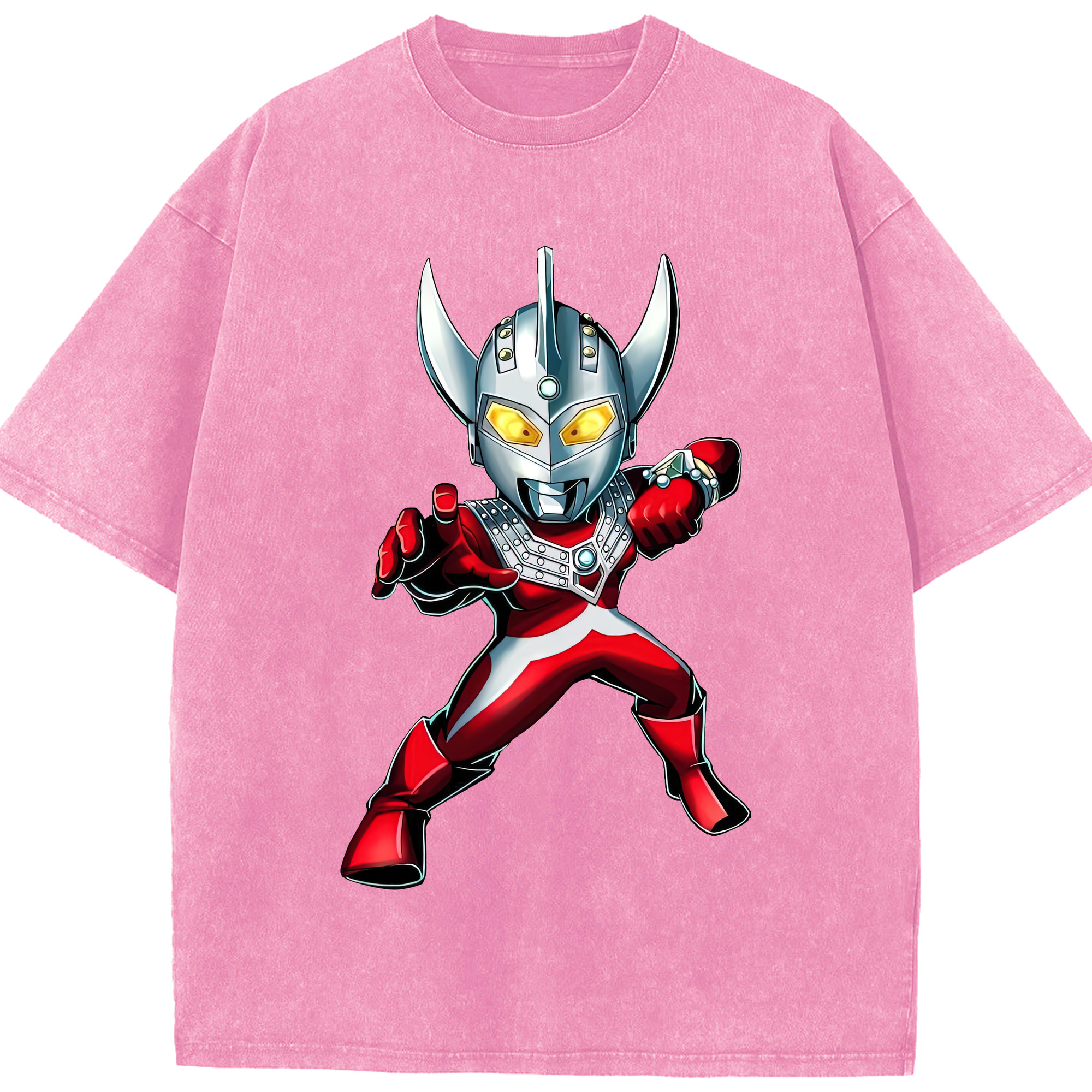（画像用） ウルトラマン Ultraman 綿100% ヴィンテージ風 半袖Tシャツ（フロントプリント）